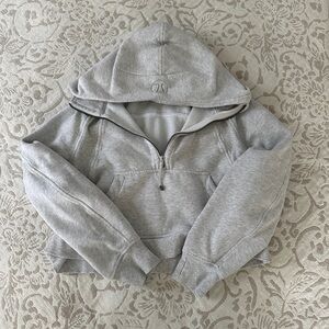 Lululemon Gray Cropped Scuba - Size M/L